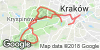Track GPS Lasek Wolski i Tyniecki w drugą stronę niż zazwyczaj